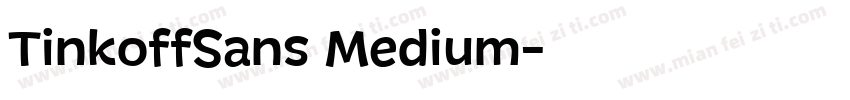 TinkoffSans Medium字体转换